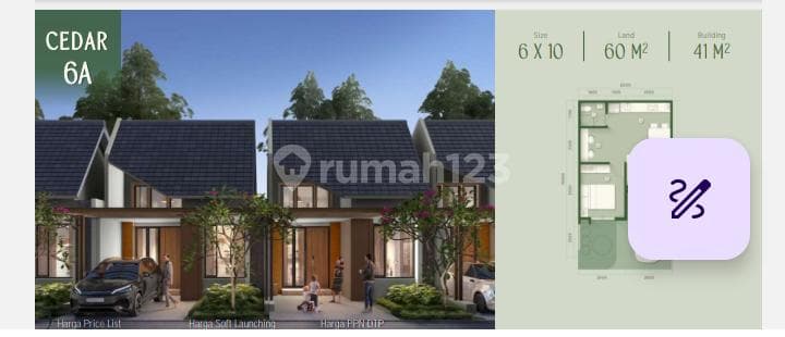Sell New House Citra Garden 8 Forestine West Jakarta - Type 6A HEY