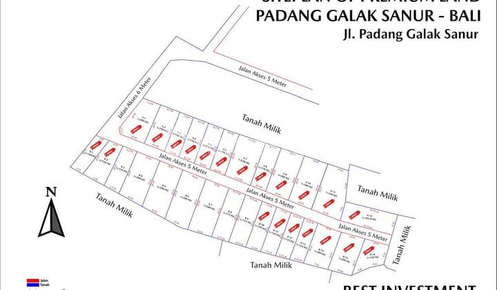 Jual Tanah Kavling Padang Galak Sanur