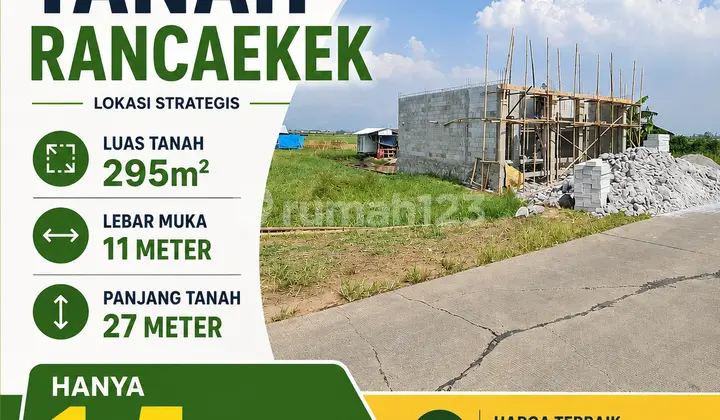 Dijual Tanah Kavling Luas Tanah 295M2 di Rancaekek Kab Bandung
