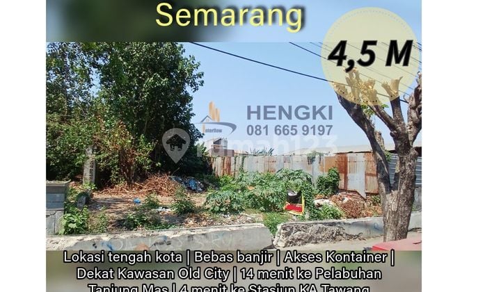 Tanah Strategis Dekat Pelabuhan, Universitas, Stasiun KA, Bebas Banjir di Raden Patah