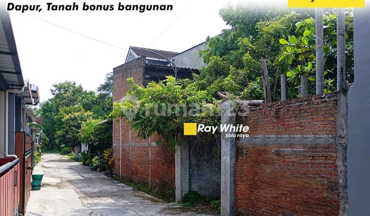 Dijual Tanah Bonus Bangunan dekat Pusat Kota Karanganyar