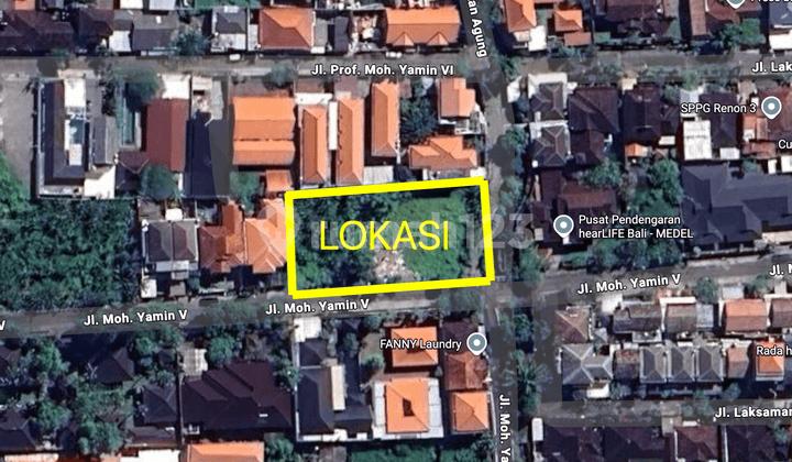 Dijual Tanah Strategis Pusat Kota Denpasar Renon, Hook (371V)