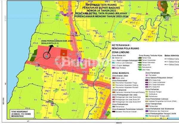 Dijual Tanah Komersial Zona Merah Barat Terminal Mengwi (93V)