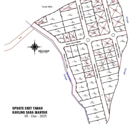 DIJUAL Tanah Kavling Siap Bangun di Pering Gianyar (284V)
