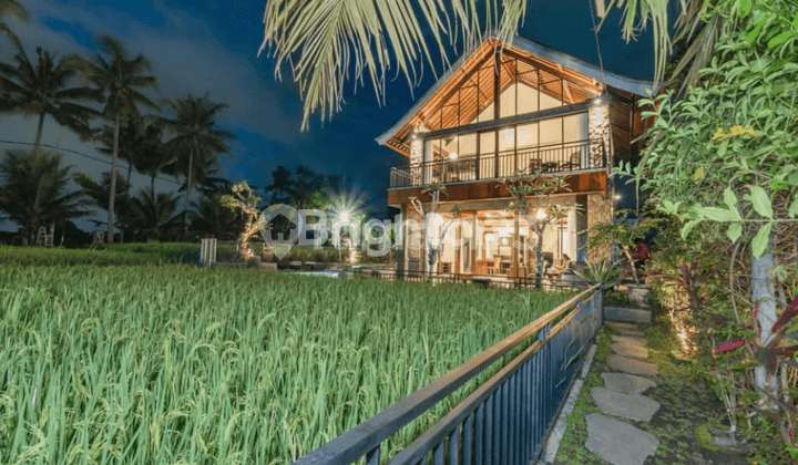 Villa Rice Field Front And Sunset View Balkon Ubud (430V)