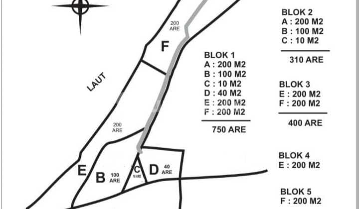 Large Scale Freehold Beachfront Land In Nusa Penida (159V)