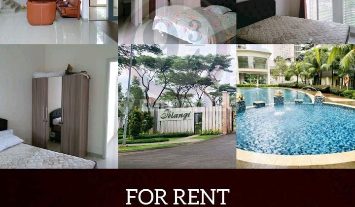 Rumah Cluster Pelangi Alam Sutera Disewakan, Super Strategis, Bagus