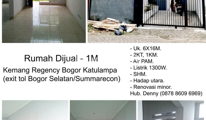 Kemang Regency Tol Summarecon Bogor SHM Renovasi Baru