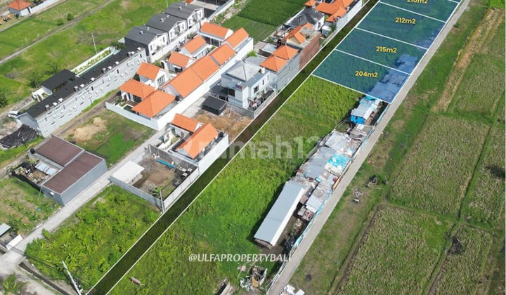 Land for Rent in Seseh with Rice Field View — Villa Area