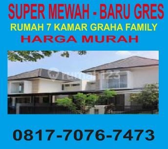 Jual Rumah Graha Family Surabaya Super Mewah & Gres! Rumah 7 Kamar Di Graha Family Harga Murah!
