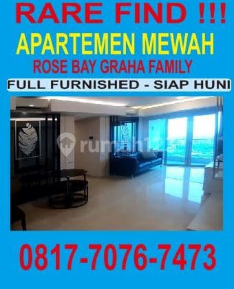 08177076xxxx, Rare Find ! Jual Apartemen Rosebay Surabaya Apartemen Mewah rosebay Graha Famili - Full Furnished Siap Huni