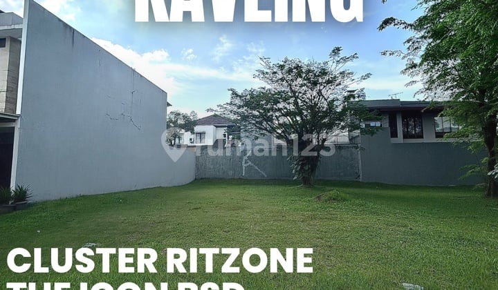 Dijual Kavling Bagus, Banyak Tanah Lebih di Cluster Ritzone, The Icon BSD