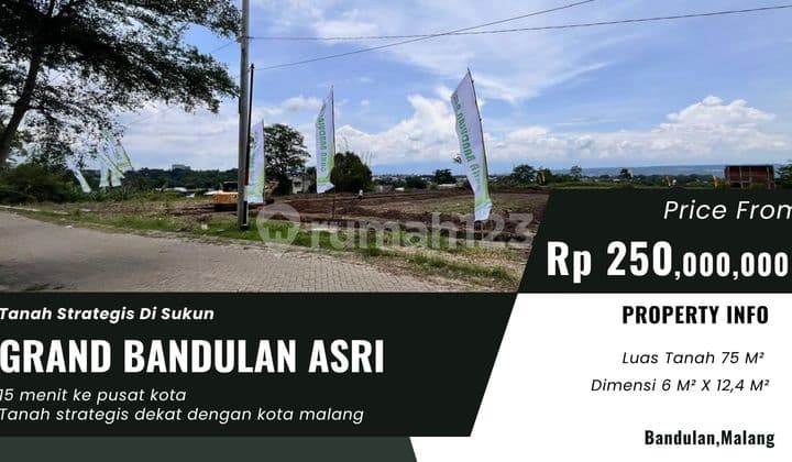 Tanah BAndulan Sukun Siap Bangun Cocok Buat Tempat tinggal santai