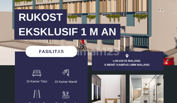Jual Rukos Modern Dikota Malang! Dekat Umm dan Uin
