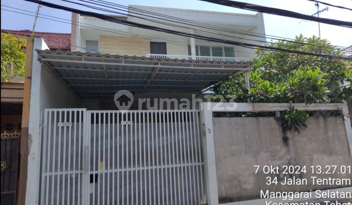 Rumah 2 Lantai Daerah Manggarai Tebet Luas Tanah 145 M2
