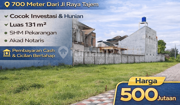 Tanah Jogja SHM Pekarangan 700 Meter Tajem Maguwoharjo