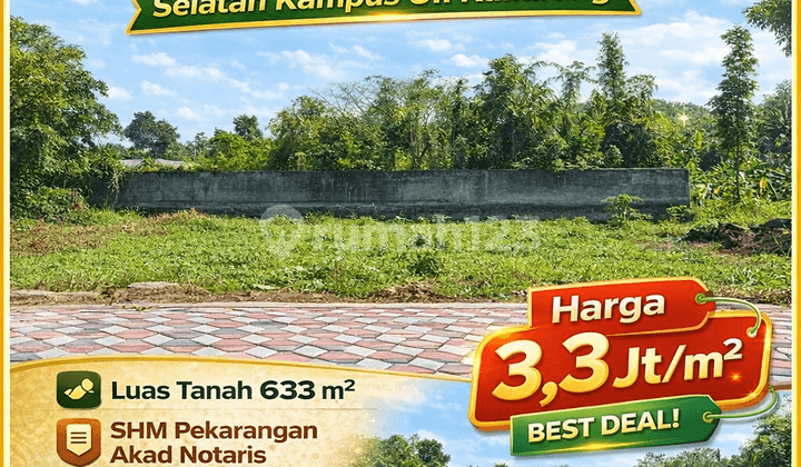 Tanah Kost Jogja Ring 1 Selatan Kampus Uii Kaliurang