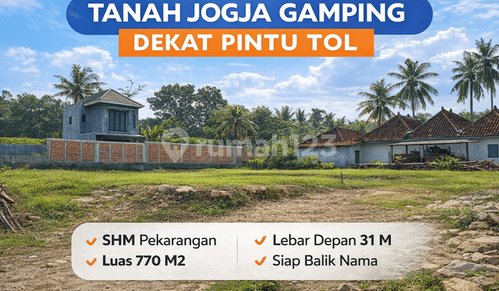 Tanah Jogja Dekat Rs Muhammadiyah Gamping Siap Balik Nama Shmp