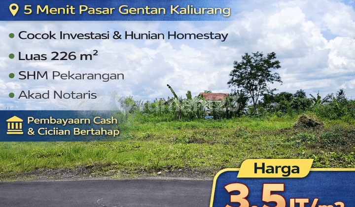 Tanah Jogja Siap Balik Nama 800 Meter Jl Plumbon Rejodani