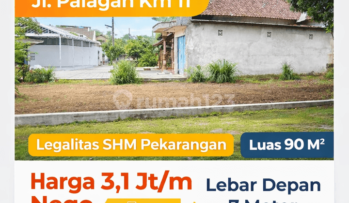 Dijual Tanah Jogja Siap Bangun Dekat Pasar Rejodani Palagan Shmp