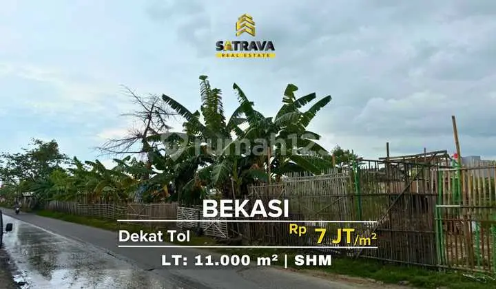 Tanah Bekasi Dekat Perumahan Lokasi Premium Dekat Tol