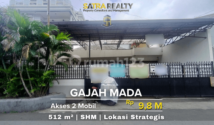 Rumah Di Daerah Gajah Mada Cocok Untuk Dijadikan Kantor