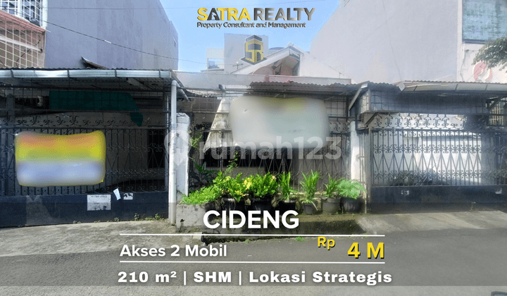 Dijual Cepat Rumah Area Petojo Akses 2 Mobil
