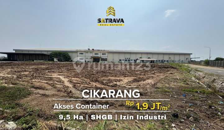 Tanah Cikarang Bekasi dengan Gudang Luas Siap Olah