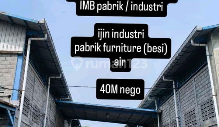 Pabrik Kepatihan Industri Lebar Depan 45 Mtr