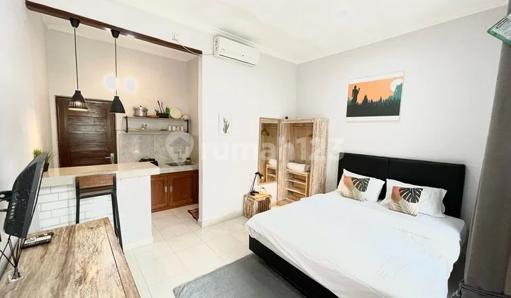 Lagriya Apartment fully furnished near Sanur, Ketewel Mall, Living World, Bali International Hospital, Vasaka, Kasih Ibu Hospital, Kertalangu, East Gatot Subroto.