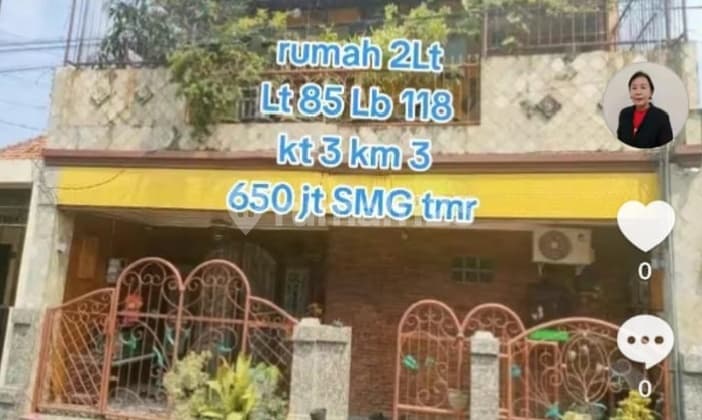 Rumah Ch Siap Huni 2 Lt No.garasi Akses Jalan Majapahit dan Gajah