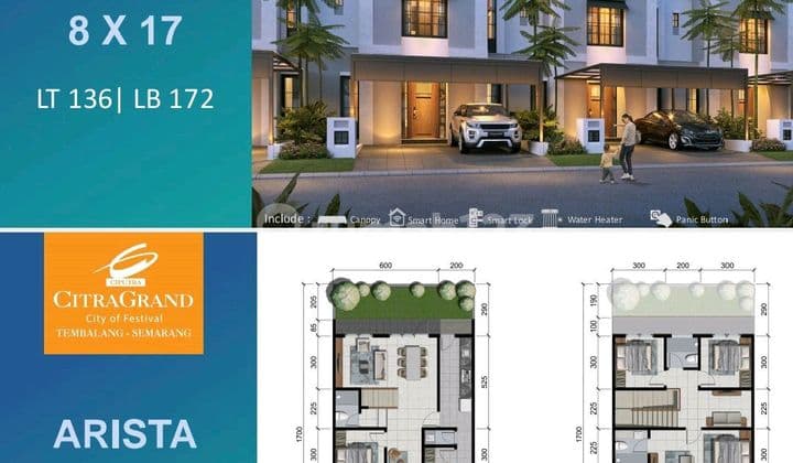 Rumah Ch Hunian Exsclusive 2Lt Dicitragrand Tembalang Rumah