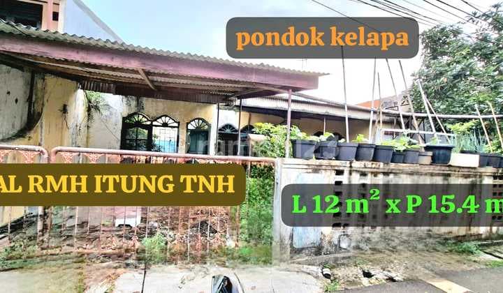 Jual Rumah Itung Tanah Bebas Banjir Dlm Komplek Pondok Kelapa Duren Sawit Jakarta Timir