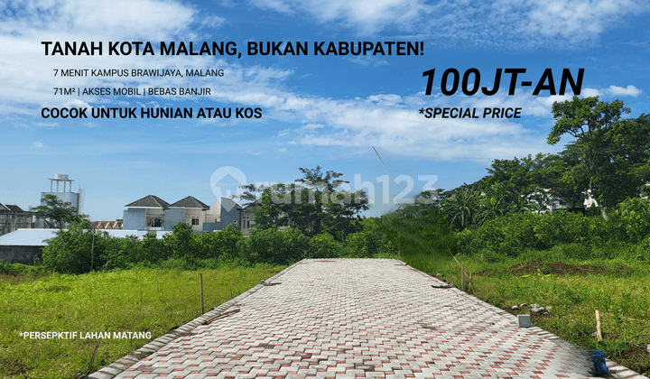 Tanah Kota Malang Hanya 100 Jutaan Dekat Kampus Ub