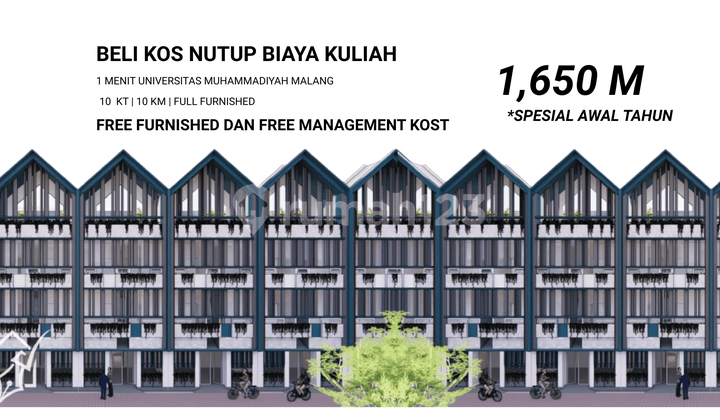 Rumah Kost 2 Lantai di Lowokwaru Area Kampus