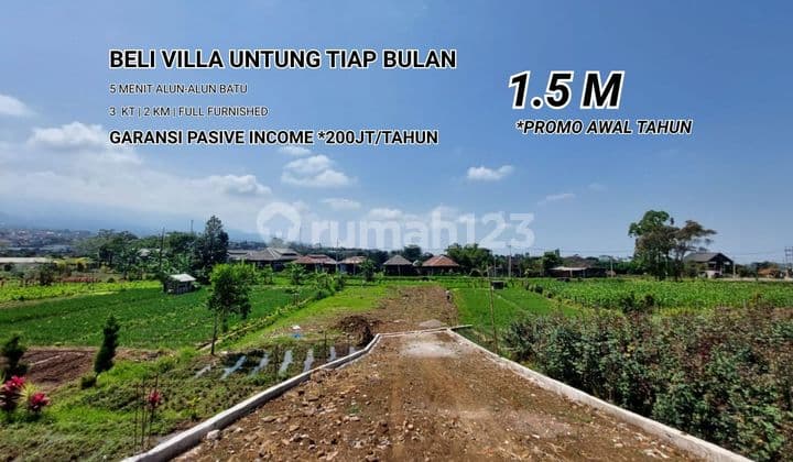 Dijual Villa Metro Batu; 2 Menit Alun-Alun Batu Malang