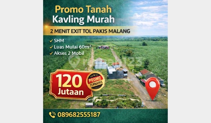 Promo Tanah Kota Malang 100 Jutaan, Lokasi Strategis