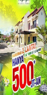 Rumah Mewah 2 Lantai 500 Jutaan Taman Kayangan
