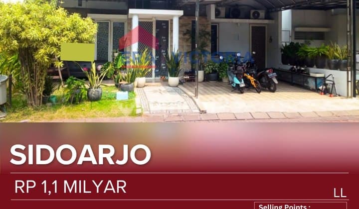 Dijual Rumah Siap Huni di Kawasan Sidoarjo Full Bangunan Lingkungannya Nyaman, Aman, Tenang, dan Dilengkapi Berbagai Akses Transportasi ,Kebutuhan Sehari2 dan Kuliner