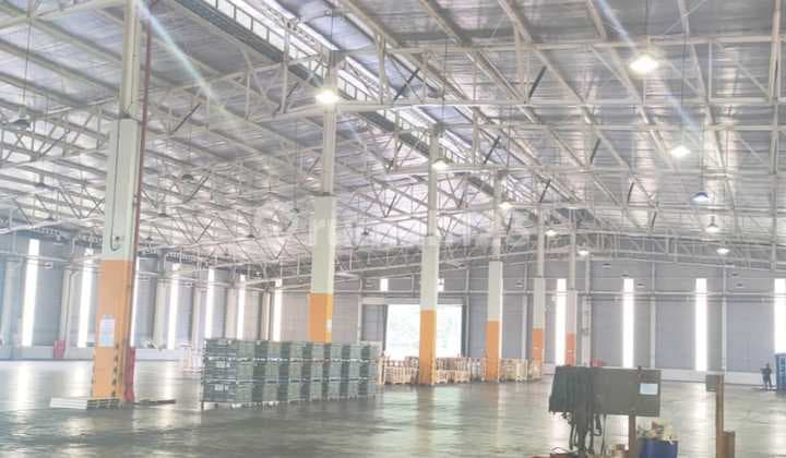 Disewakan Gudang Luas Bangunan 7656M2 Hanya 65Rb/M2/Bln!! Lt 1,5 Ha di Deltamas Cikarang Bekasi!!