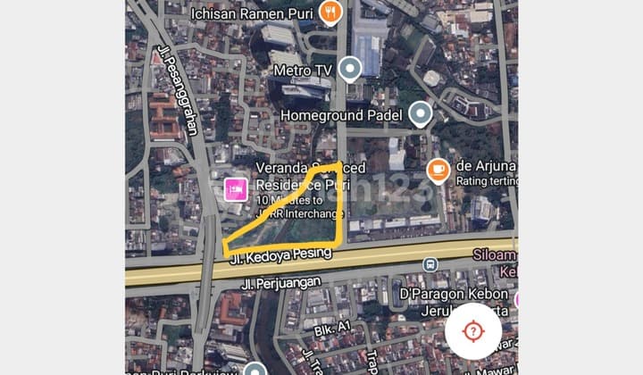 Dijual Tanah Kavling (Ada 2 Kavling) di Kedoya Jakarta Barat