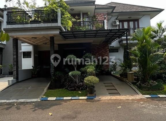 Rumah Mewah Furnished 2 Lantai Kusen Kayu Jati Graha Raya, Tangerang Selatan
