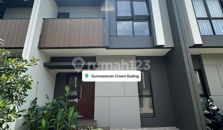 Sewa Rumah Summarecon Crown Gading Cluster Regia Siap Huni Nego