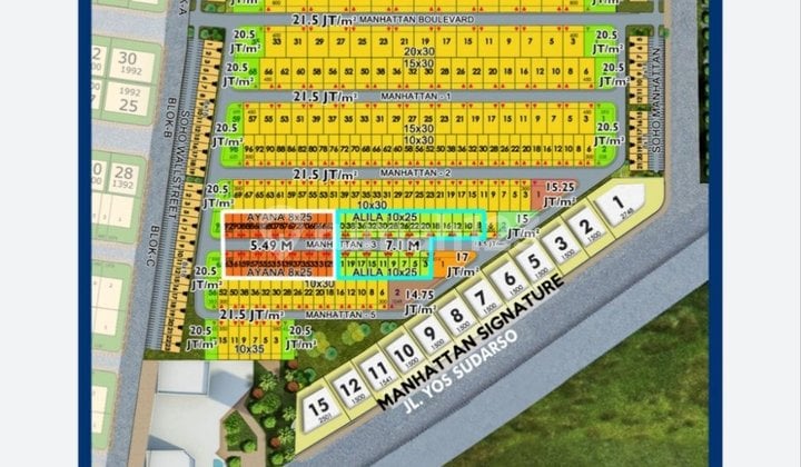 Jual Kavlinghadap Utara Pik2