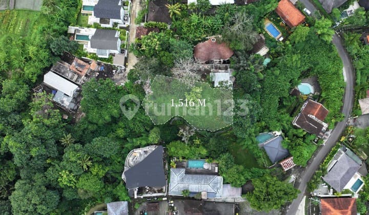 Land 1,516 m² with a Tranquil River Valley Atmosphere in Cepaka.