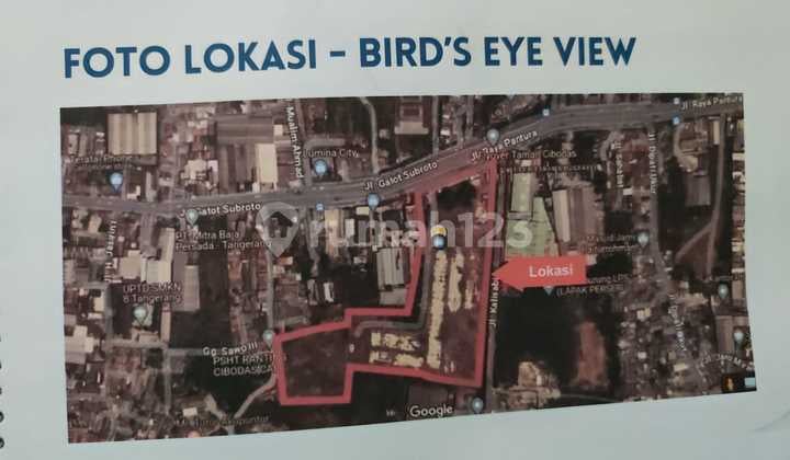 Di Jual Tanah Murah di Bawah NJOP di Jalan Gatot Subroto Tangerang