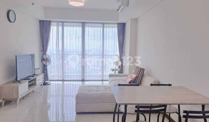 Apartement St Moritz 2BR + 1 Study Room Private Lift and Fully Furnished at Puri Jakarta Barat for Rent