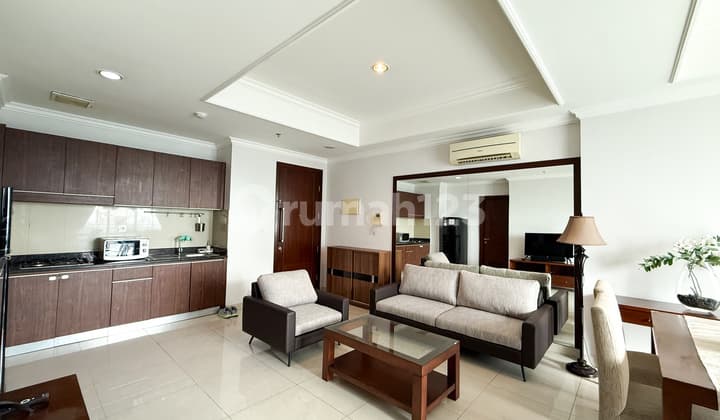 Furnished 2 Bedrooms Denpasar Residence 84 Sqm For Rent