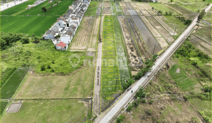 Tanah View Sawah Area Perumahan Dekat Pasar Gamping