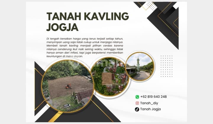 Tanah 1 Jt-An Jogja Utara di Jalan Magelang Tempel